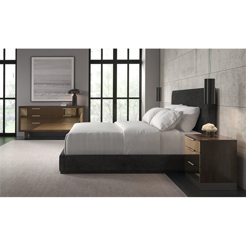 Boutique Upholstered Bed, Black, King