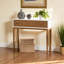 Console à 1 tiroir Amarin en bois brun, blanc, H 31,24 po x l 35,22 po x P 11,64 po