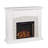 Caldina 45.75'' W White Electric Fireplace