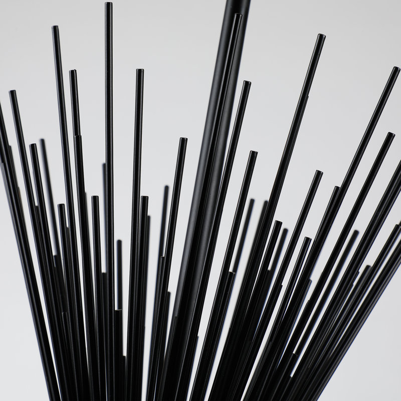 Luminaire suspendu 1 lumière Spoutnik Spike, Noir