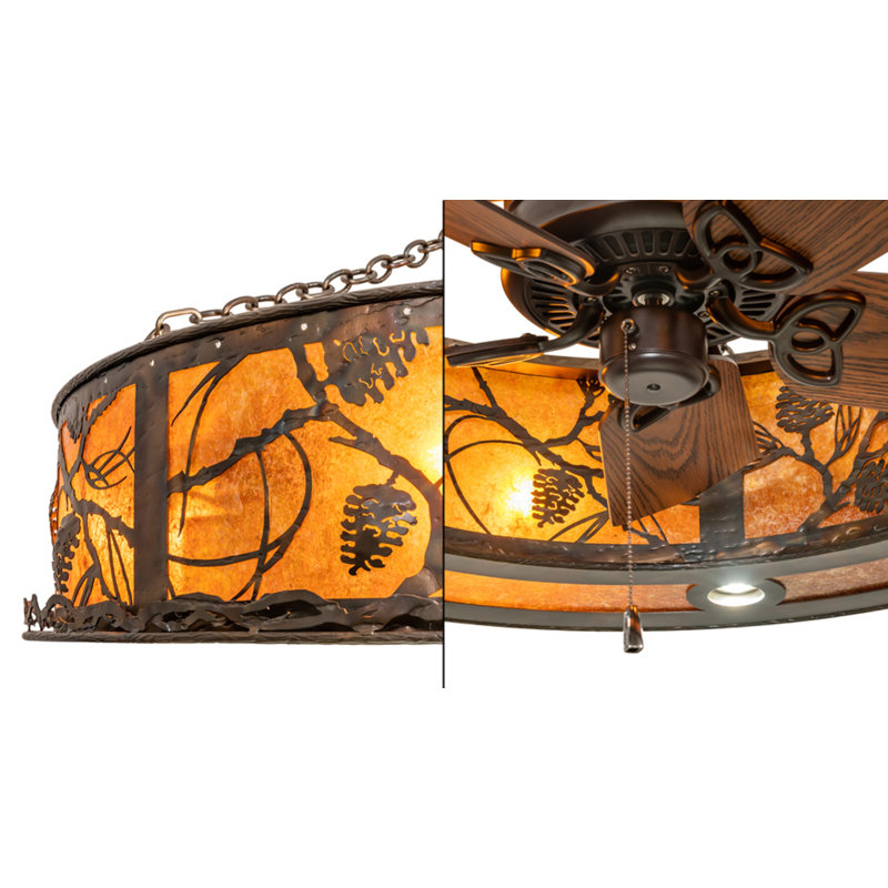 Whispering Pines Downrod Ceiling Fan