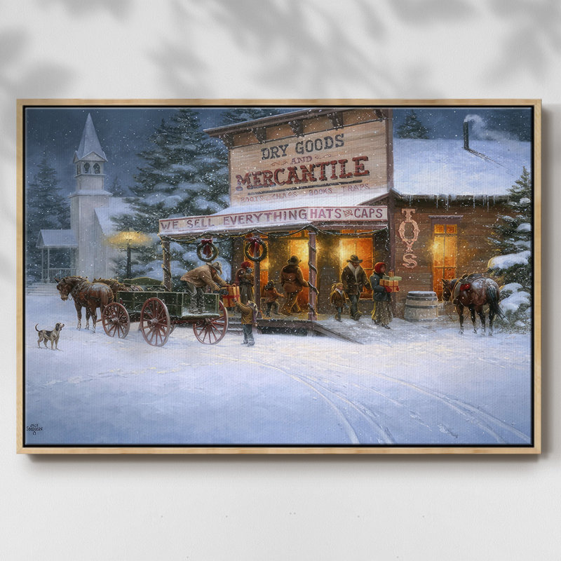 Vœux de Noël, H 27 po x l 41 po x P 2 po, Bois naturel