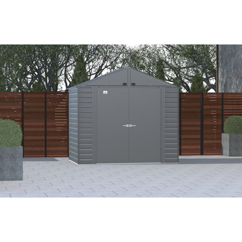 Remise de rangement en acier Select, 8 x 6, gris anthracite, Gris anthracite
