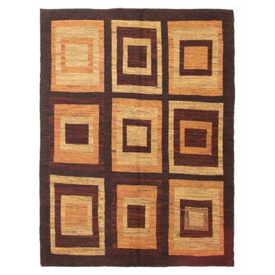 Natural Brown Tapestry Kilim 4'9" x 6'5"
