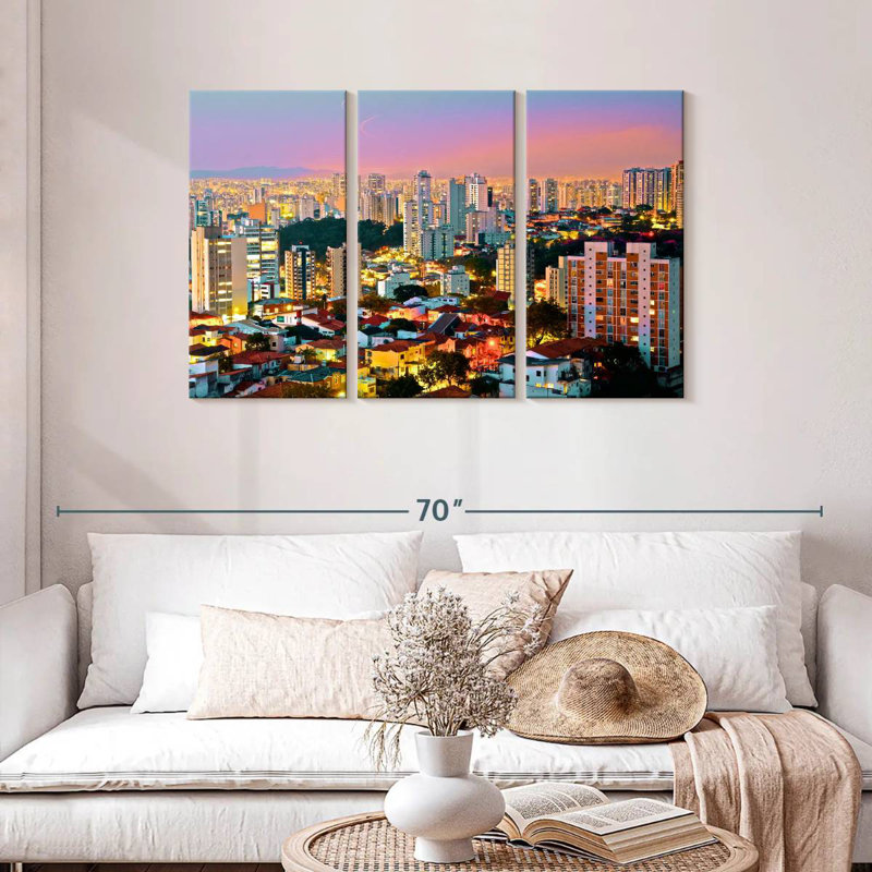 Paysage urbain Sirci, H 28 po x l 45 po