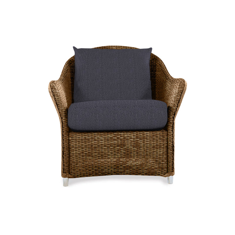 Weekend Retreat Outdoor Lounge Chair, Decorline Navy, Mink