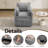 Storage Accent Chair, Chenille Upholstered Armchair with Pillows-1864563858