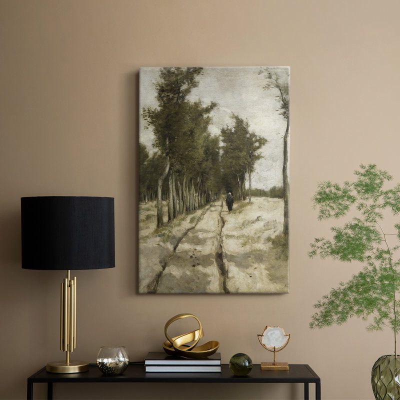 Paysage rétro CCLX - galerie Cavas, H 18 po x l 12 po