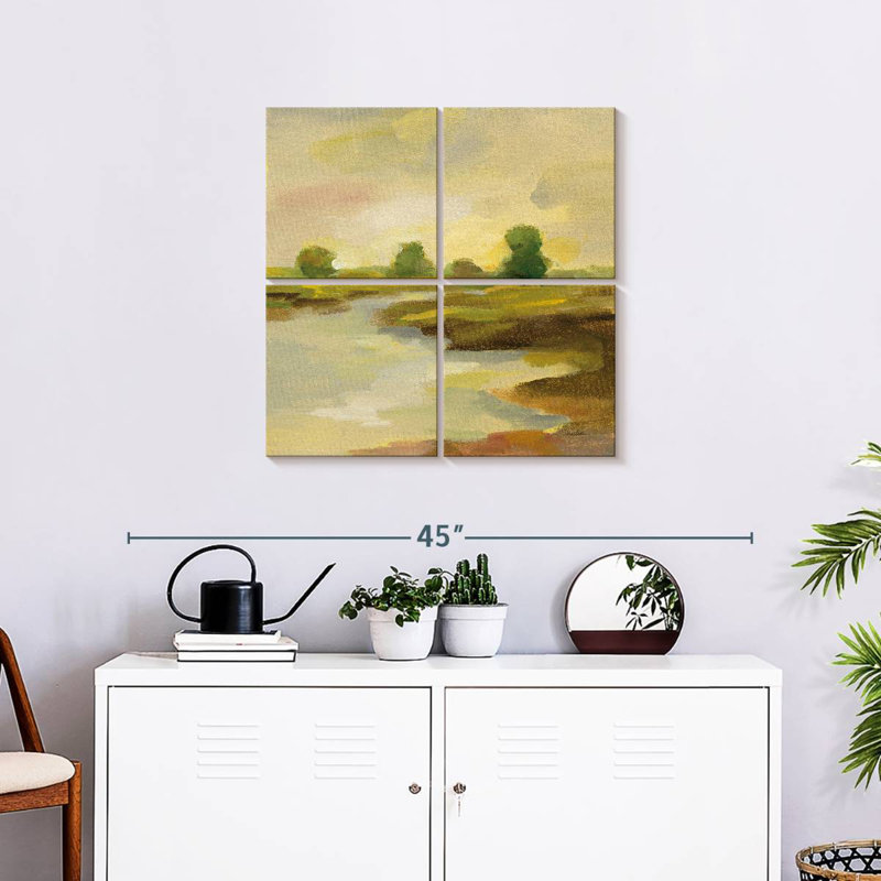 Avery Chartreuse Fields I, H 26 po x l 26 po