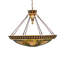 38" Wide Fleur-De-Lis Inverted Pendant