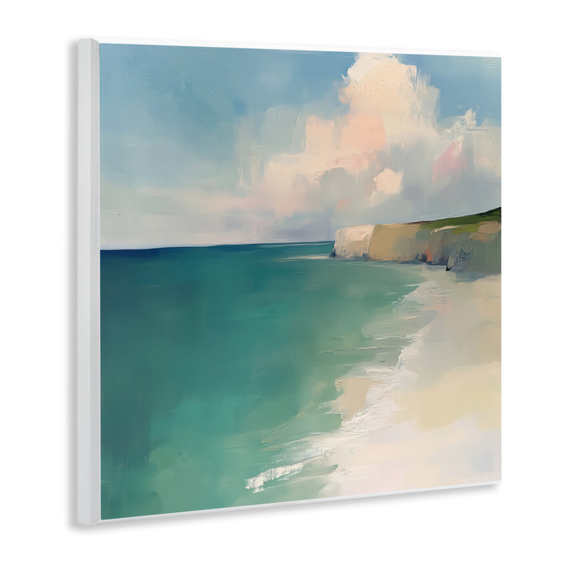 Plaque murale Turquoise Horizons Expression, design par Annabelle Hall