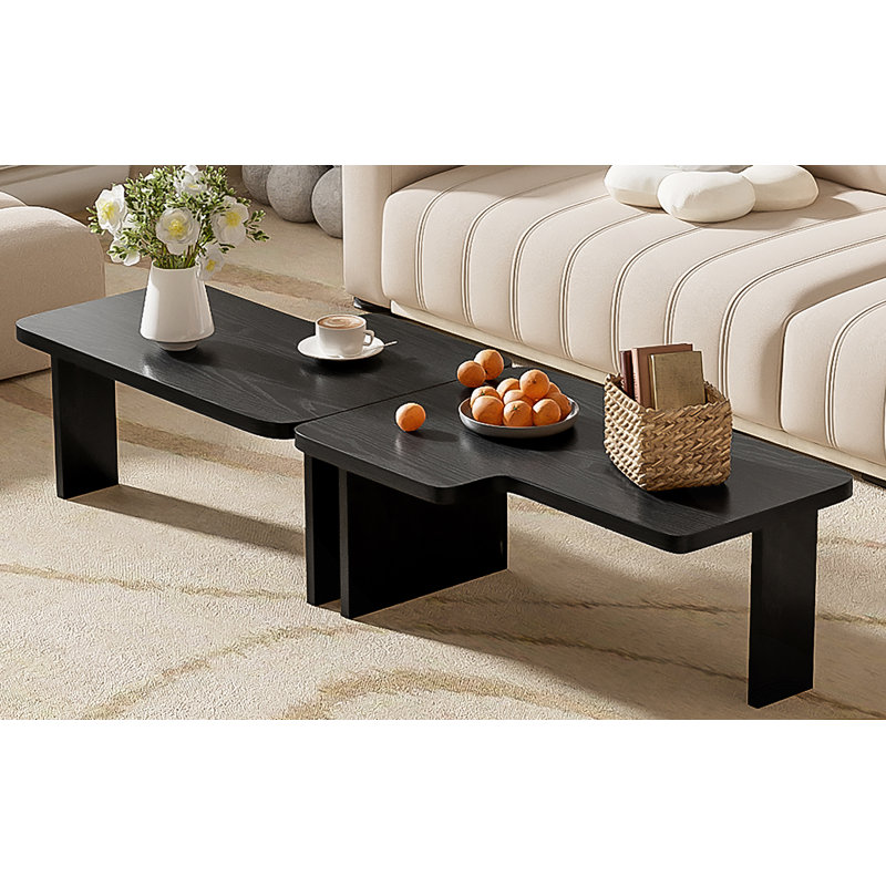 Ensemble de tables basses U-Can, Noir
