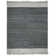 Tapis de couleur unie en coton tissé à la main gris foncé Exley