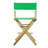 24" Folding Director Chair-19623352-19623340