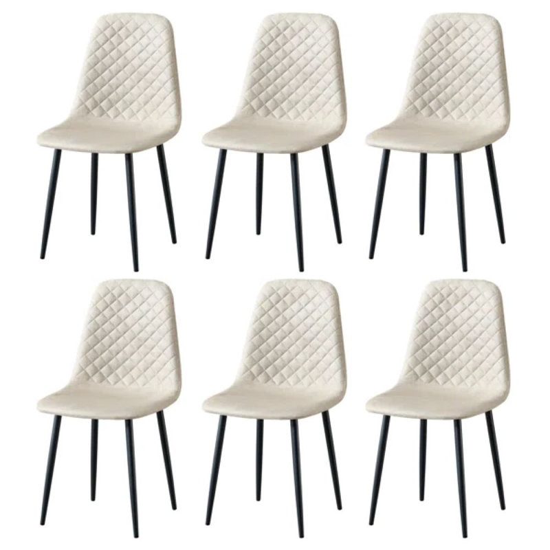 Kaylani Modern Upholstered Dining Chair, 4, Green Velvet, Black