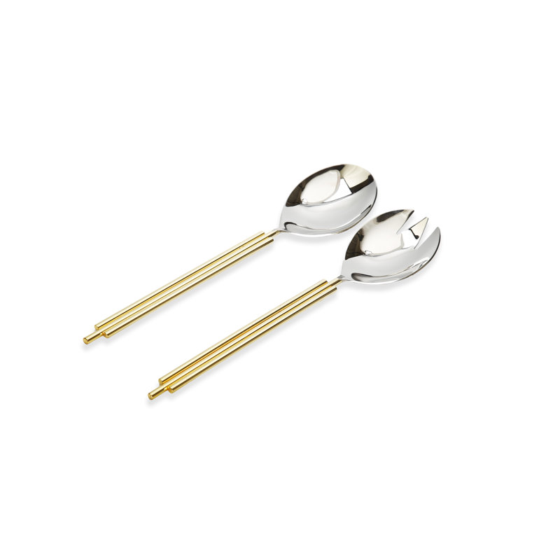 Ensemble de 2 plats à salade avec design Aldorough