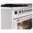 ILVE Professional Plus II 48 Dual Fuel Range, 8 Sealed Burners, Griddle (White)-98196413-98196416
