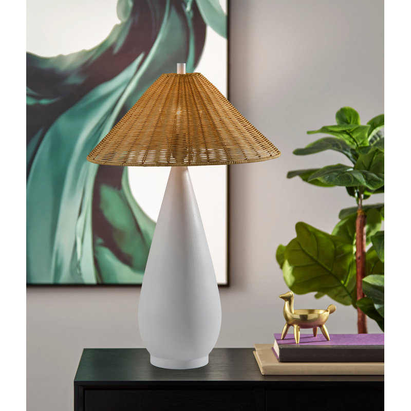 Lorelei Table Lamp, White, Clear