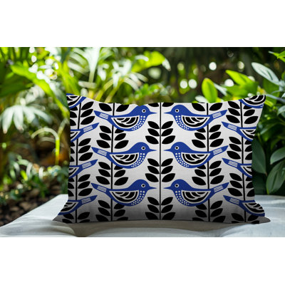 Kandice Bird Reversible Indoor/Outdoor Rectangle Pillow