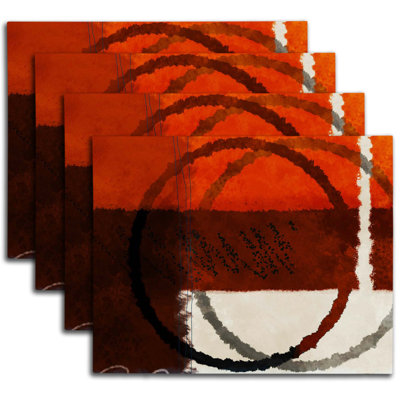 Napperon abstrait en polyester