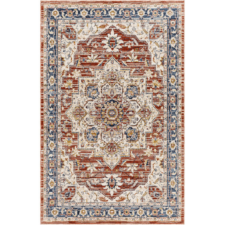 Tapis Truva rouge foncé