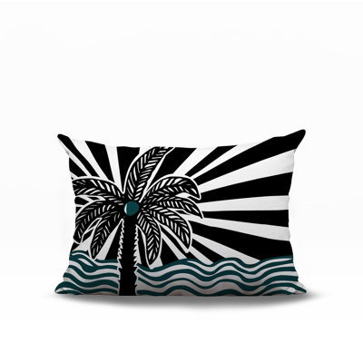 Oreiller rectangulaire réversible intérieur / extérieur Simi Palm
