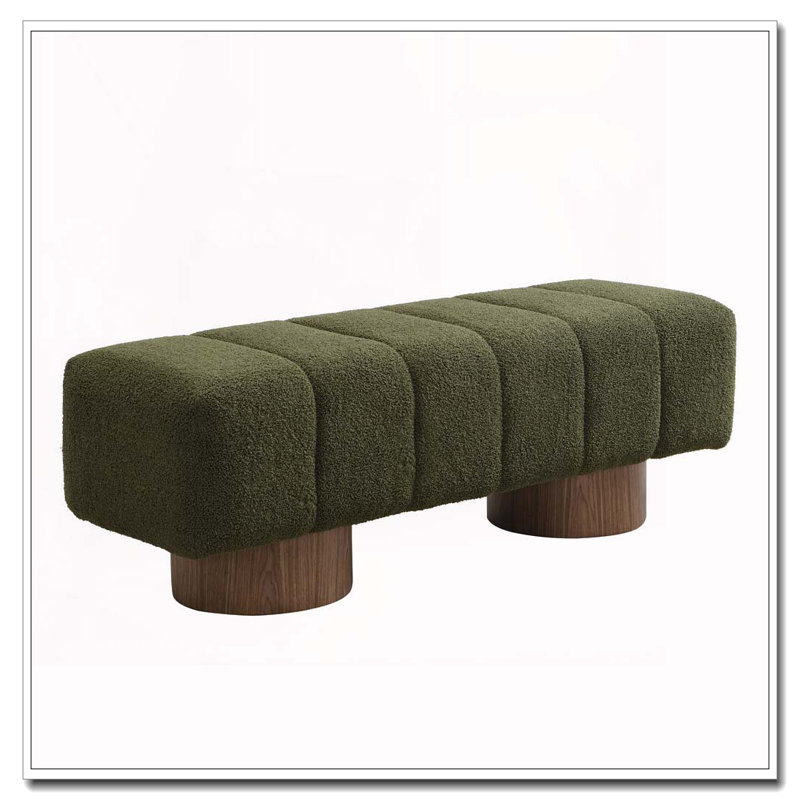 Banc de salle à manger rembourré, Vert