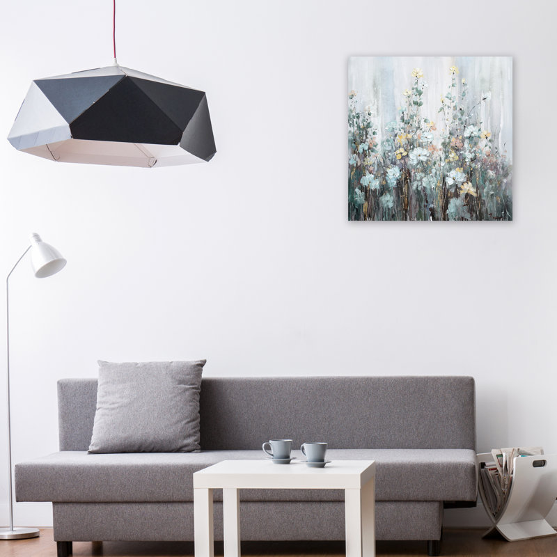 " Flowers In The Corner ", 20" H x 20" W x 1.5" D