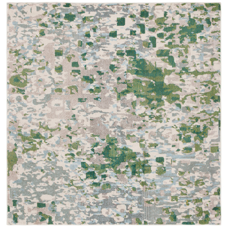Monaco Performance Abstract Rug, Square 6'7"