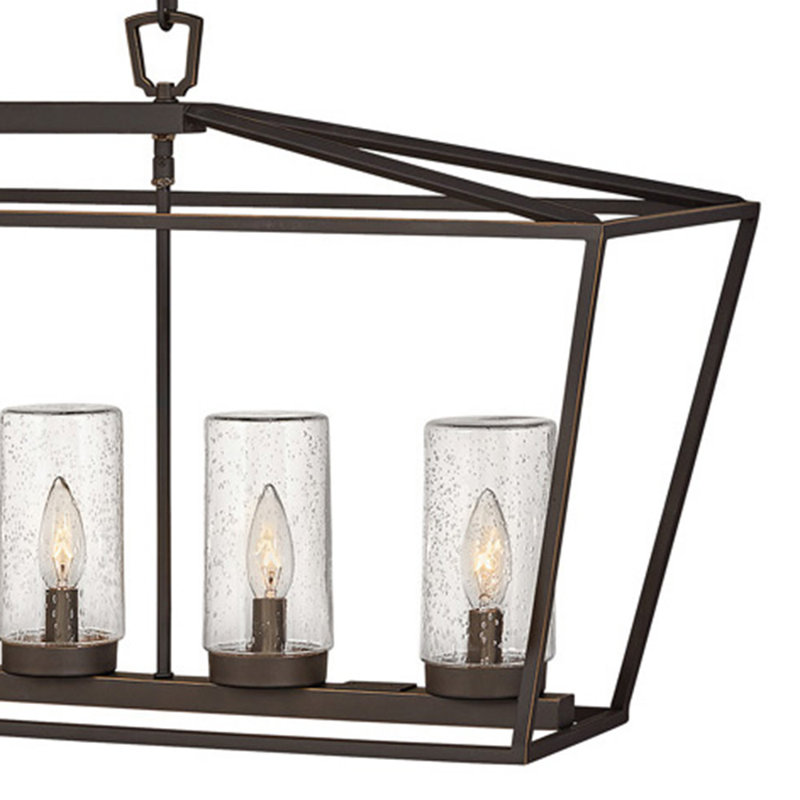 Alford Place 6 -Bulb 18.75" H Outdoor Chandelier, No, 60W, Oil Rubbed Bronze