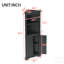 Grande armoire d'angle avec portes pour une utilisation dans plusieurs pièces, parfaite pour le rangement et pour optimiser l'espace