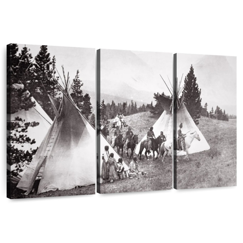 Tipi amérindien Camp Montana, H 28 po x l 45 po