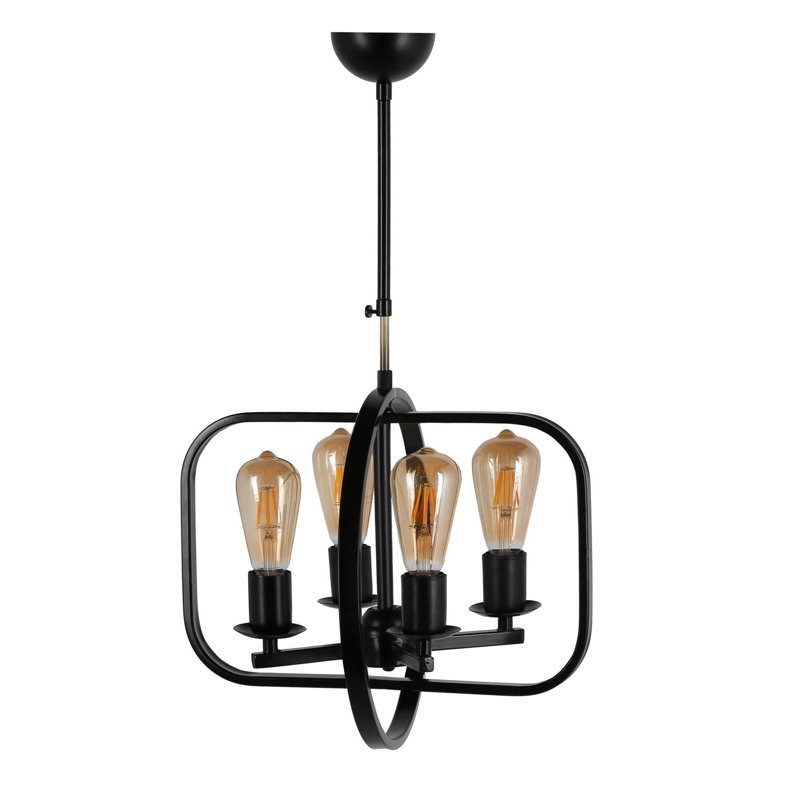 Luminaire suspendu géométrique à 4 lumières Krieger