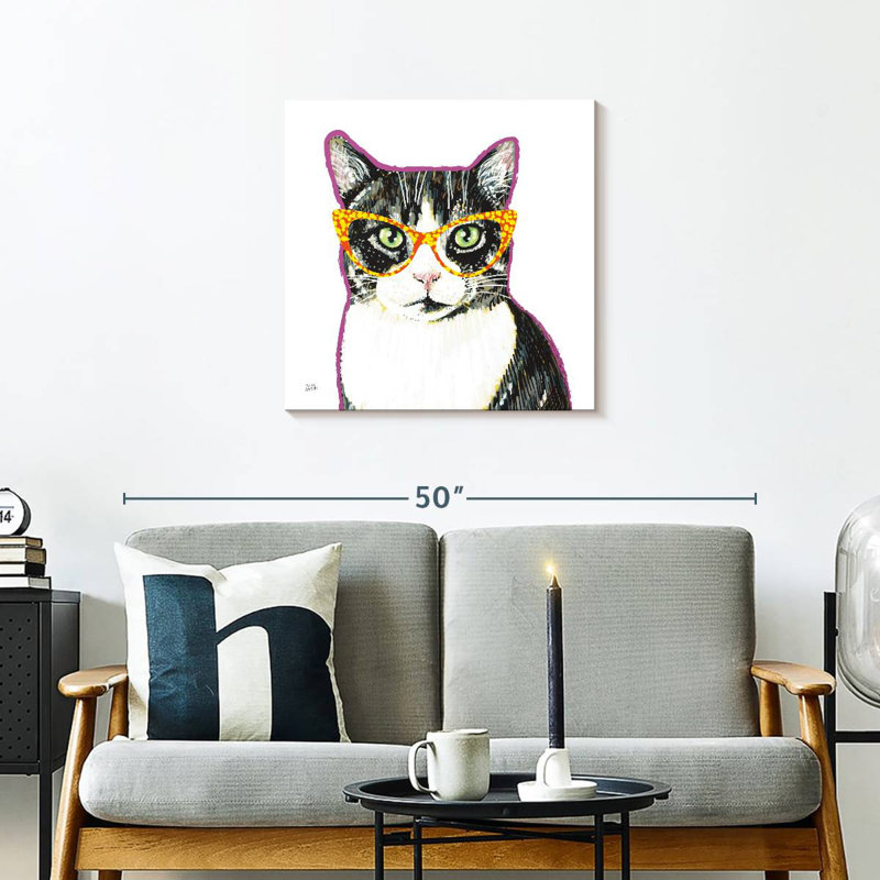 Crowle Bespectacled Pet I, 24" H x 24" W