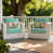 Teal Cushion/White  Frame