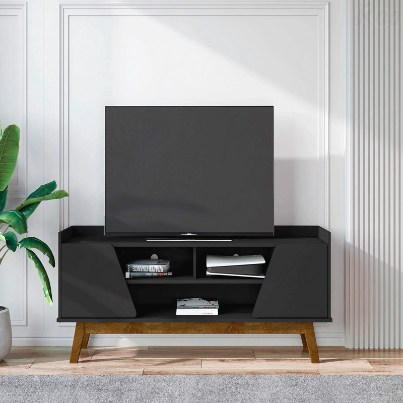 Meuble télé, noir, Noir