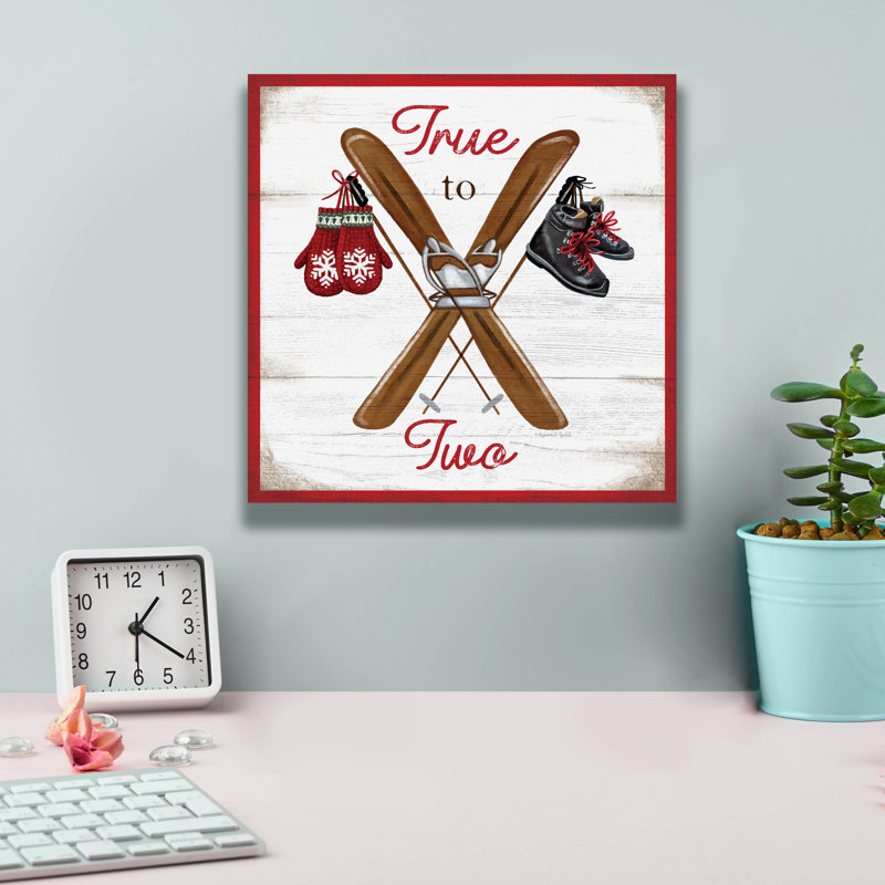 Toile épique Graffiti «True To Two» par Elizabeth Tyndall, 12 po x 12 po