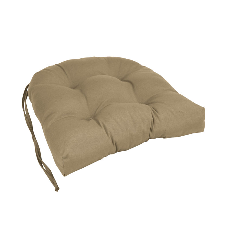 Outdoor 3.5'' Dining Chair Seat Cushion, Toffee