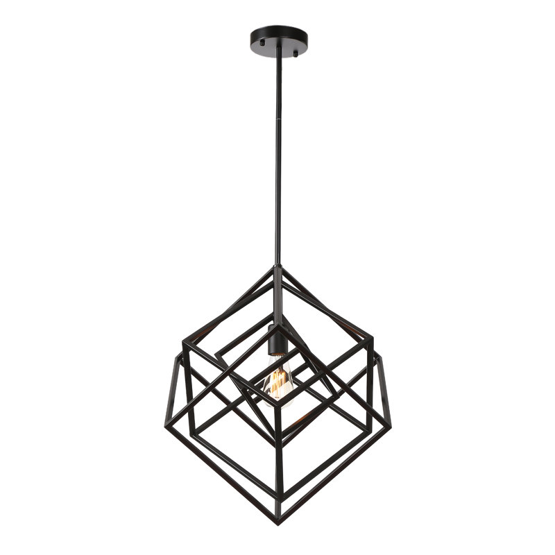 Luminaire suspendu géométrique simple à 1 lumière