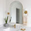 Miroir de salle de bain Minuette Cadre en acier inoxydable-174498274-184396842