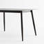 Grande table de salle à manger moderne en pierre avec base en métal robuste pour cuisine 1,6 m-1067359663