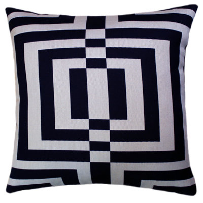 Geometric Sunbrella® Outdoor Reversible Throw Pillow