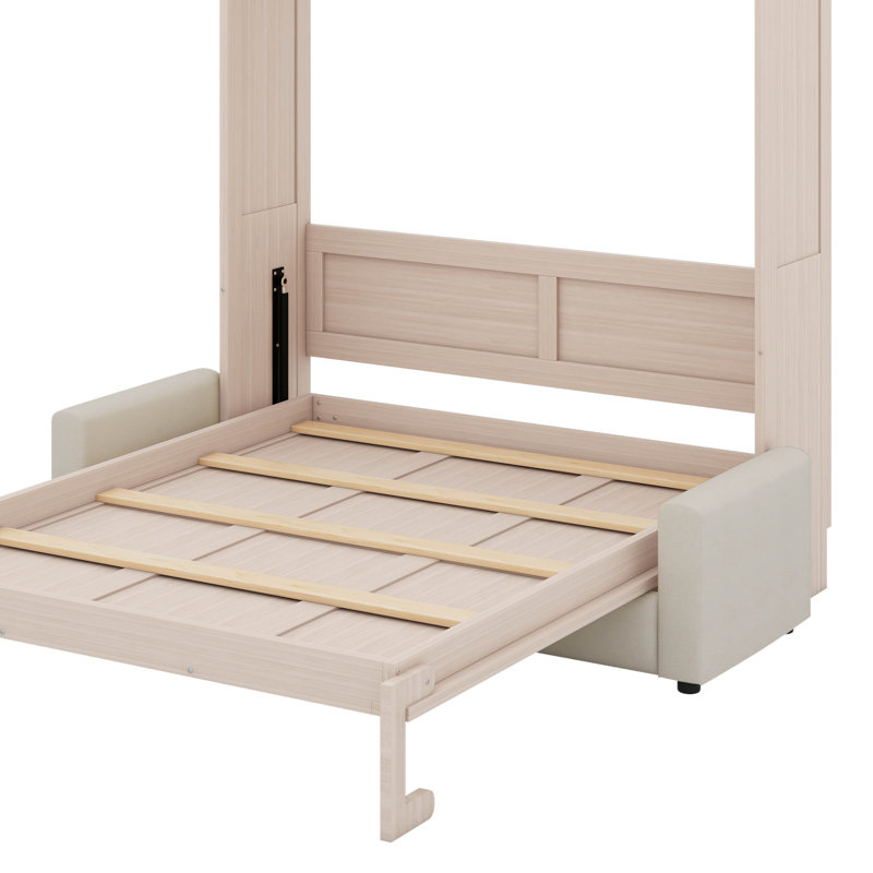 Grand lit escamotable avec canapé et DEL