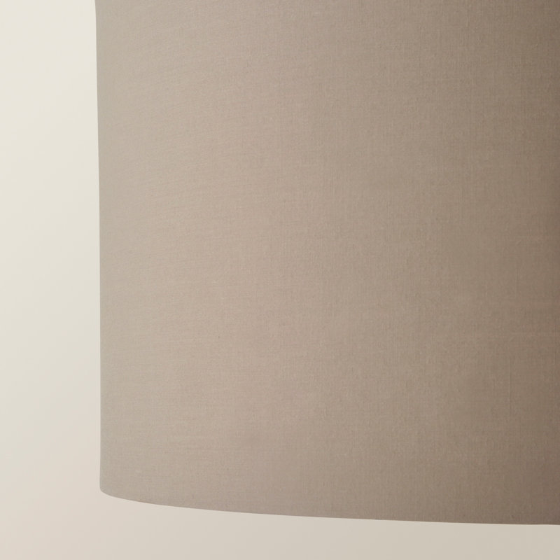 Blended Fabric Drum Lamp Shade ( Slip-On ), 25cm H x 45cm W x 45cm D, Beige