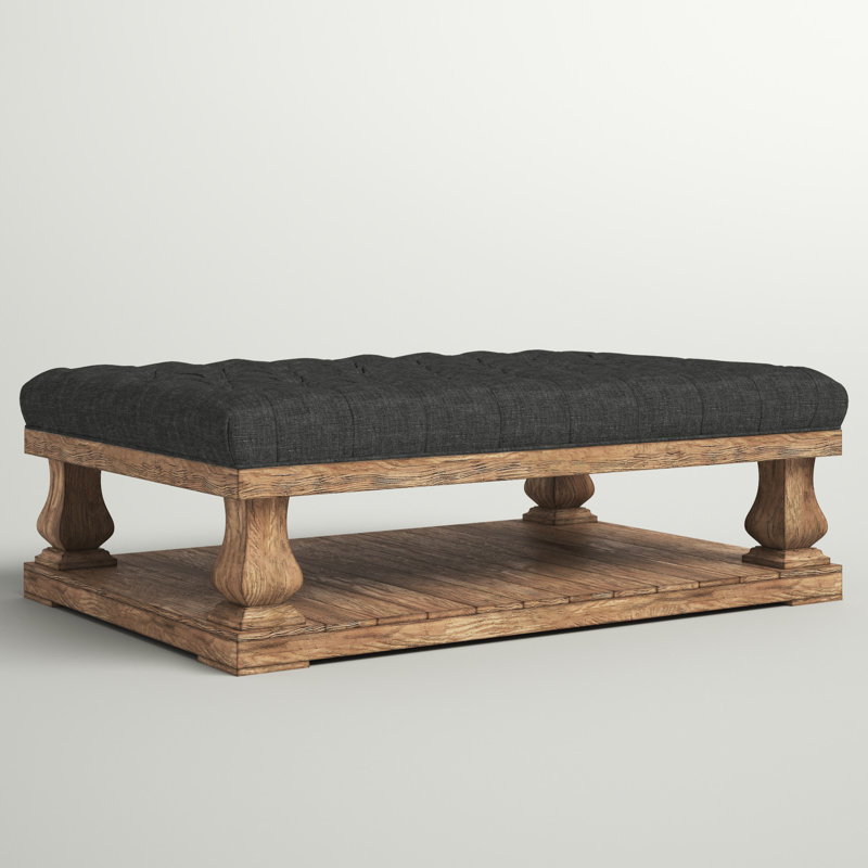 Table basse avec rangement Gowans, Gris foncé
