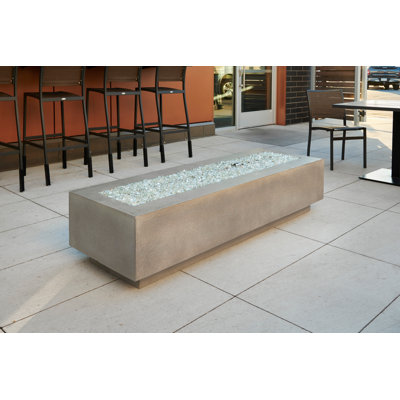Cove Rectangle Concrete Smokeless Fire Pit Table