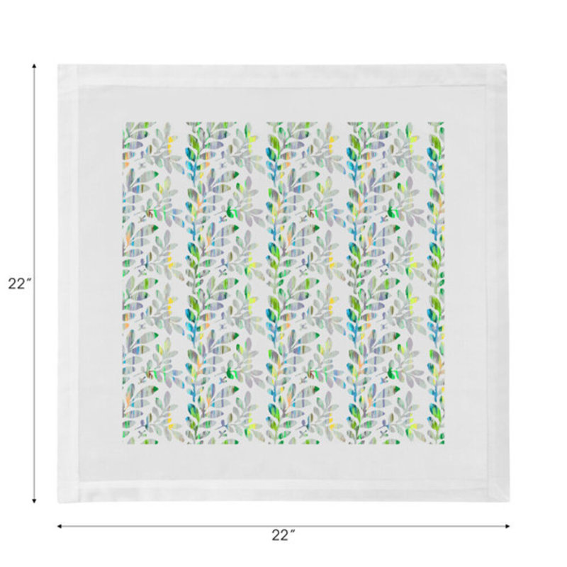 Tuileries Cotton Blend Square Napkins, Verdure