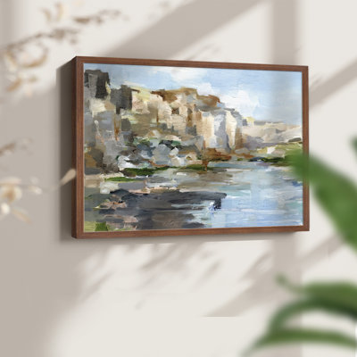 Falaises de l'Ouest I - reproduction encadrée - réarmable