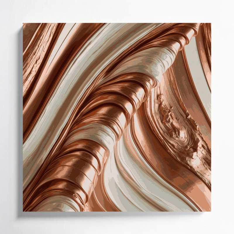 Art mural sur toile DiagonalStripes, H 32 po x l 32 po