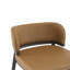 Tabouret de bar en métal et en cuir (ensemble de 2), espresso et brun-530299296